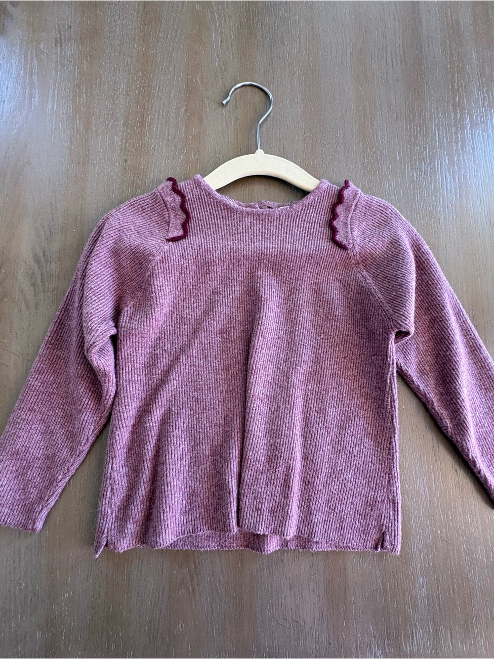 Zara Ribbed Crewneck Sweater